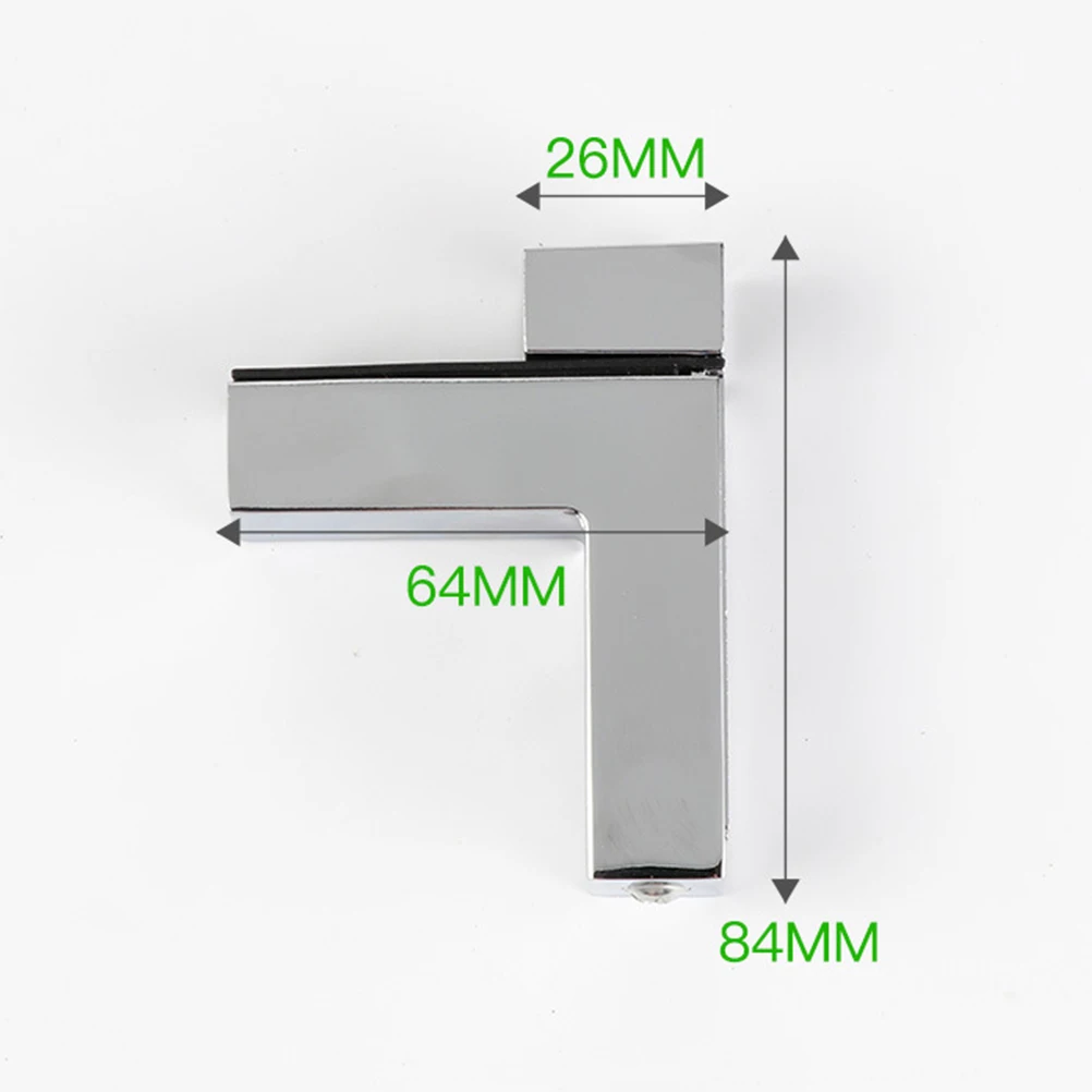 

2pcs F Wood Shelf Support Bracket Clamp Thicken Brushed Surface Corner Shelf Support For 8-30Mm Thick Glass Wood