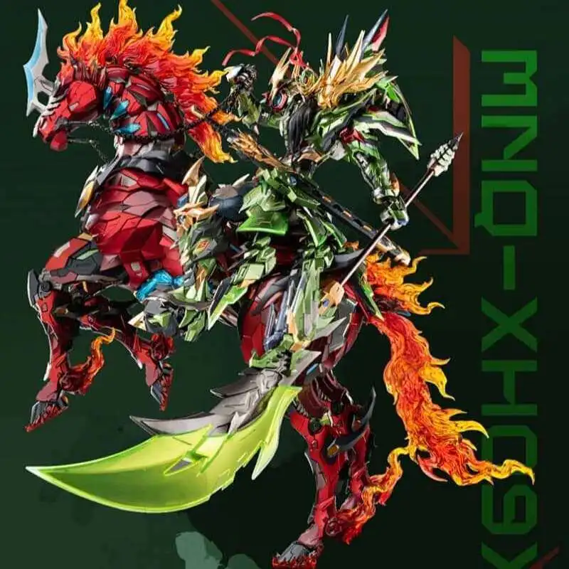 

In Stock Original Authentic Kaiyang Palace Martial Star Guan Yu + Blazing Fire Dragon Steed Alloy Finished Mecha Model