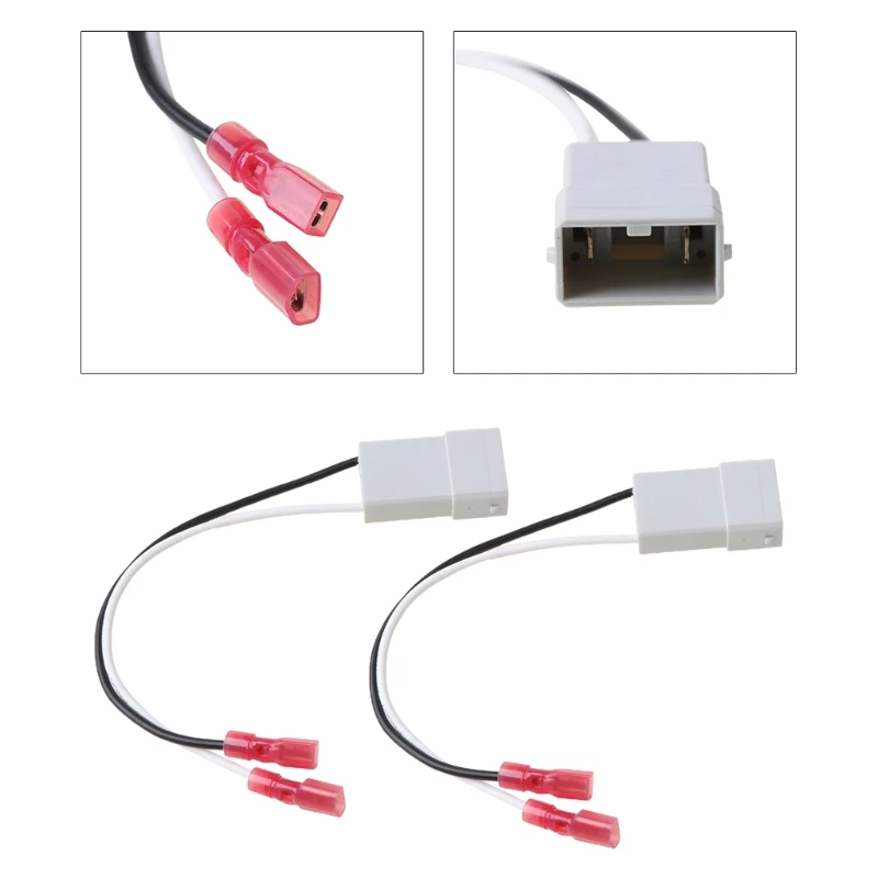 2Pcs Speaker Adaptor Plug Connectors Wire Car Speaker Adaptor Wire Fit for