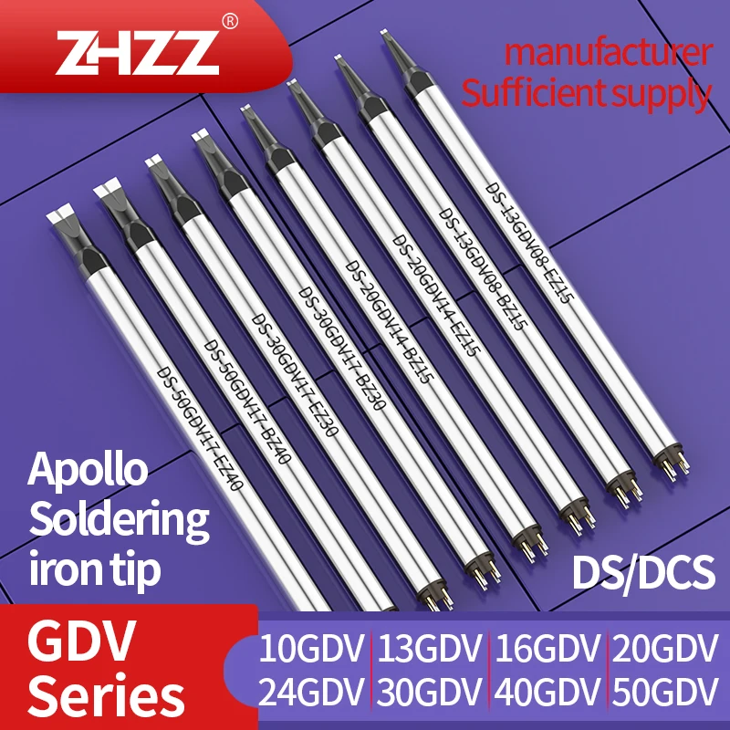 

DN/DCN Series Soldering Iron Tips DS-10GDV07-BZ10 DS-20GDV14-EZ15 24GDV Welding Heating Tips For Apollo Welding Robot Equipmen