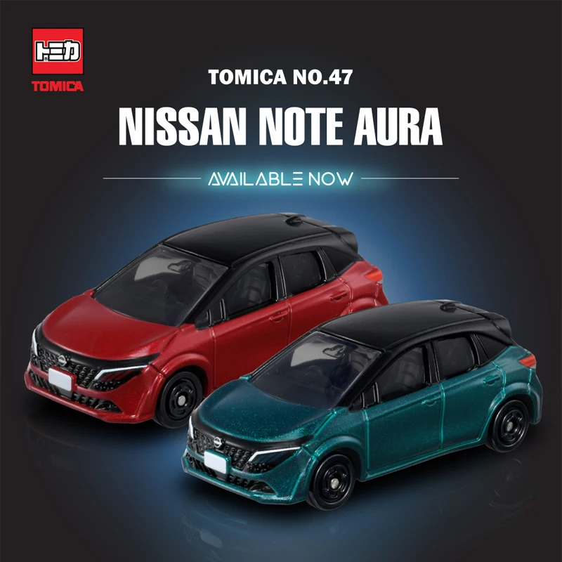 Takara Tomy Tomica No.47 Nissan Note Aura Auto Legering Speelgoed Motorvoertuig Diecast Metaal Model Kinderen Kerstcadeau Speelgoed voor Jongens
