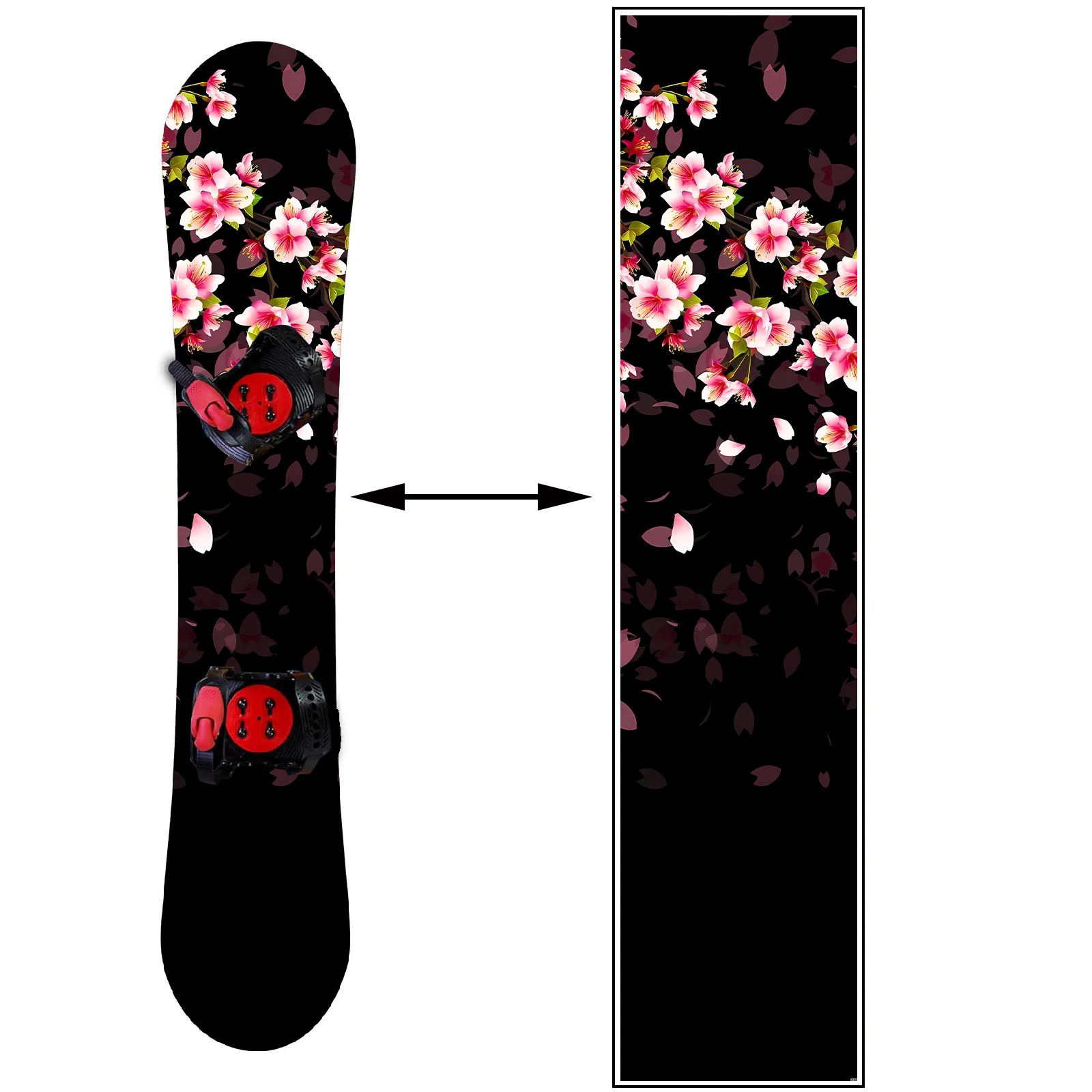 

1 night cherry powder petal, trendy snowboard sticker, snowboard personalized decorative sticker, snowboard sticker, snowboard