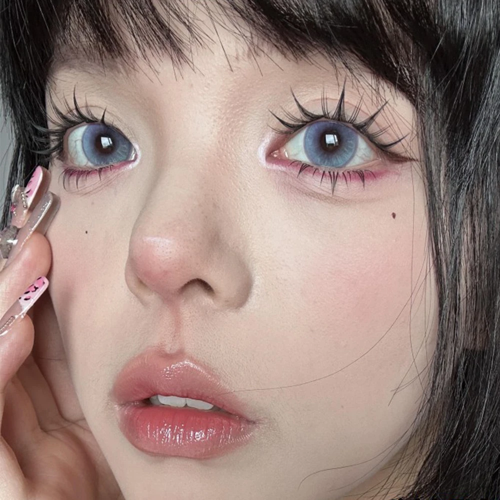 Selbstklebende Cluster-Wimpern ohne Klebstoff, natürlicher Look, kleberfreie falsche Wimpern, handgefertigt, wiederverwendbar