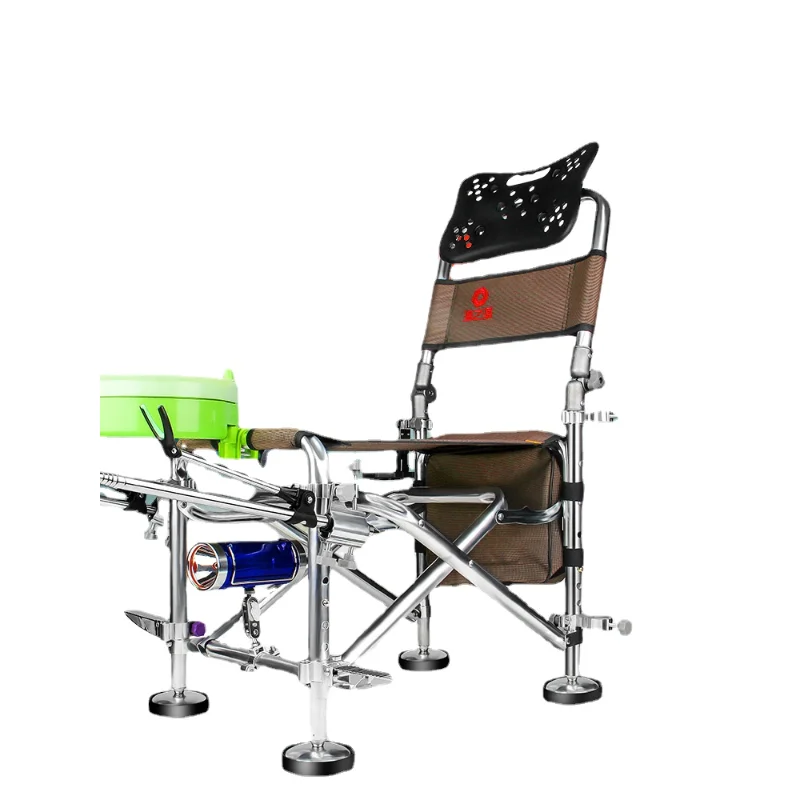 

Portable Folding Fishing Chair, Multi-functional Fishing Bench, All Terrain Light Seat