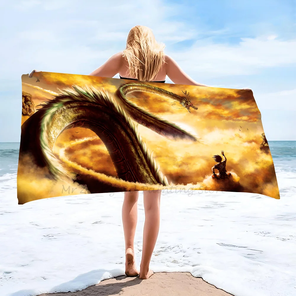 

1PC Anime D-dragon Ball Towel Microfiber Beach Towel Quick Dry Kids Beach Blanket Soft Unisex Camping Pool Towel