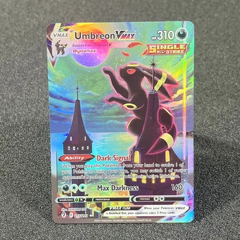 Pokémon enkele kaarten Sword & Shield Evolving Skies Glaceon Rayquaza Umbreon Sylveon aangepaste foliekaartcollectie PTCG PROXY