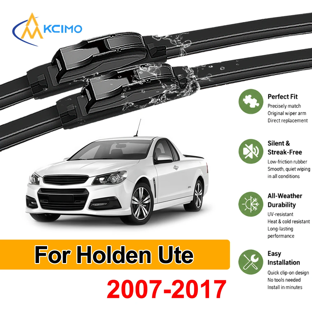 

Windscreen Wiper Blades For Holden Ute VE VF 2007-2017 Front Pair Driver & Passenger Exact Fit Rubber Windshield Wipers Set