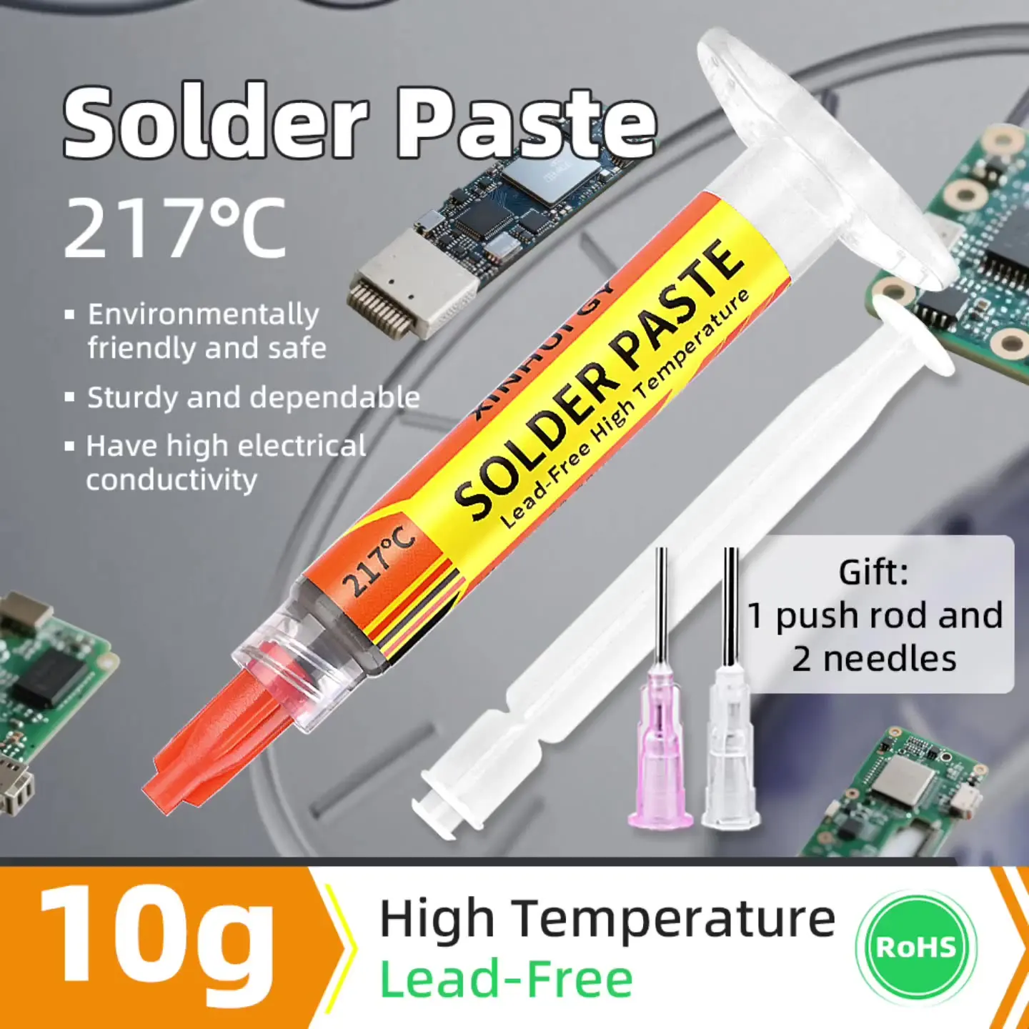 

217℃ 10g Lead Free Containing Silver Soldering Paste
