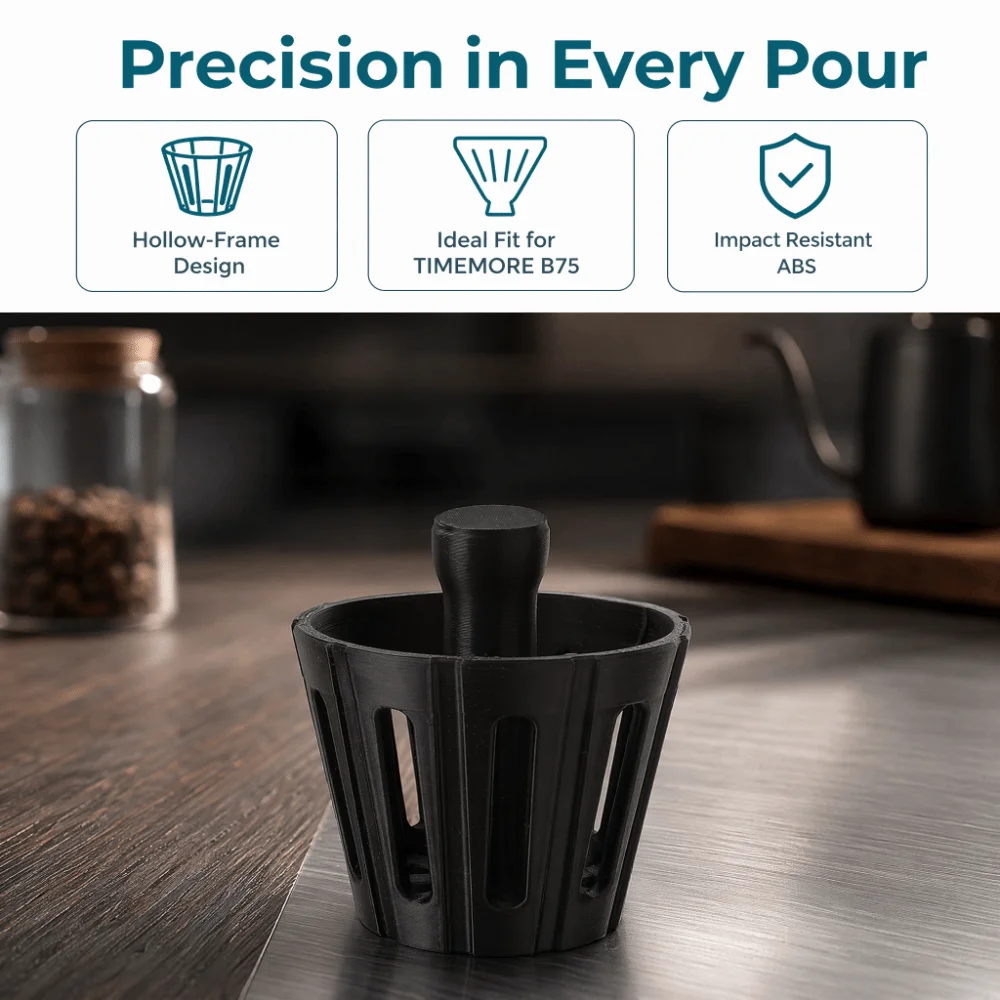 Reusable Design Coffee Filter Shape Retainer Portable Size Professional Grade Coffee Filter Press Tool Paper Filter Compatible