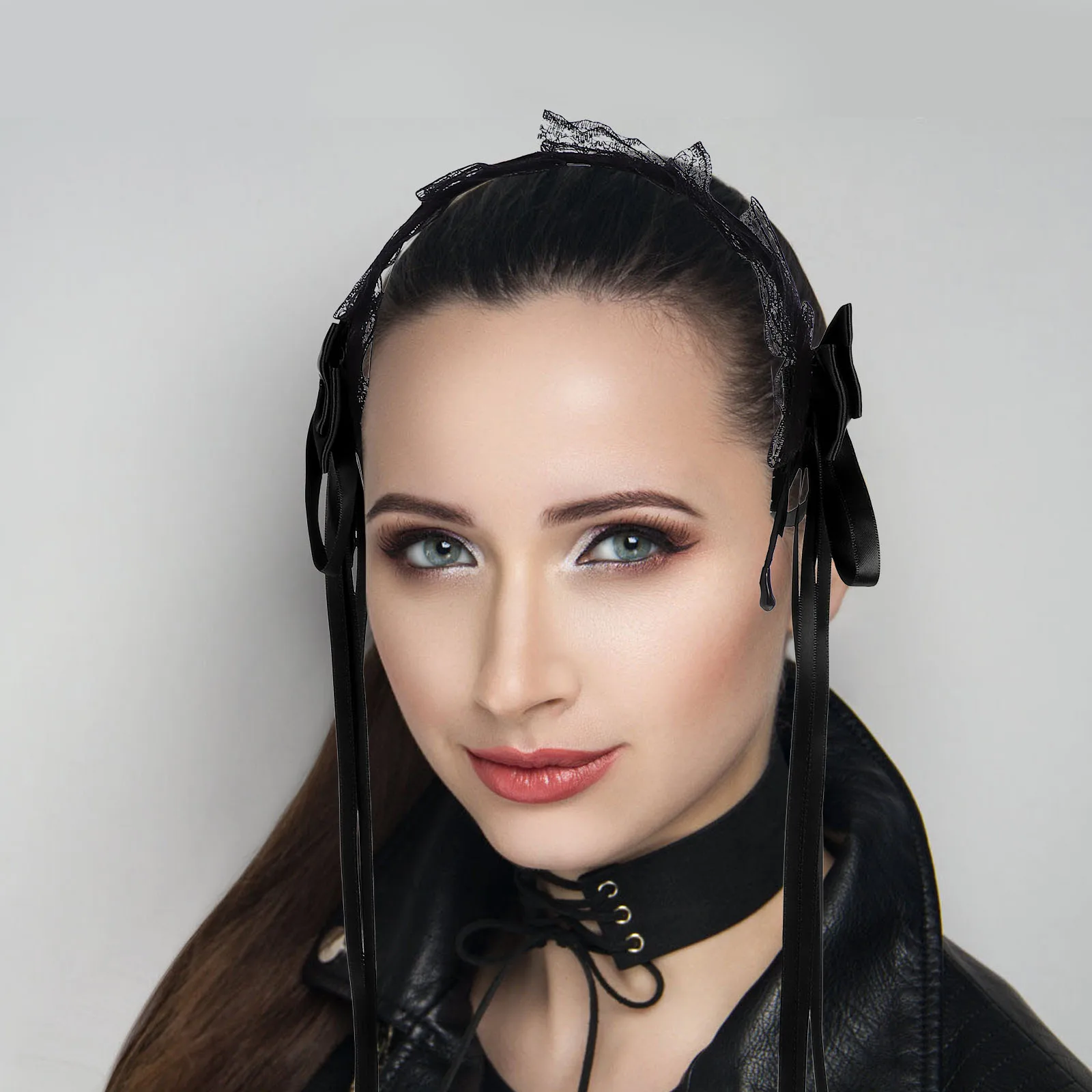 

Japanese Style Lolita Headwear Lace Bowknot Hairband Cosplay Costume Accessories for Women Maid Dress Supplies Cute Girl