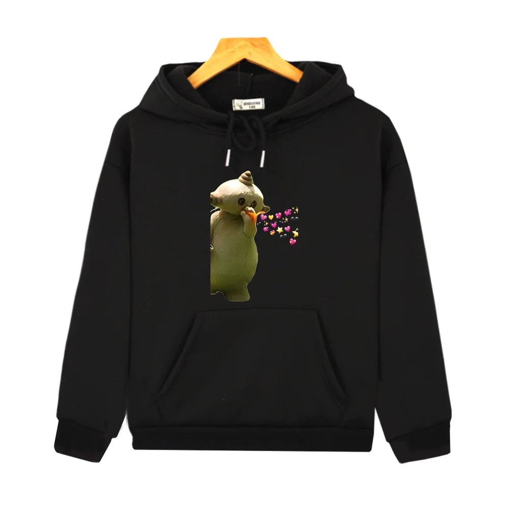 Makka Pakka Spreading Love Greeting Print Clothes Anime Cartoon Children Hoodie for Autumn Winter Trends Kawaii Children Hoody