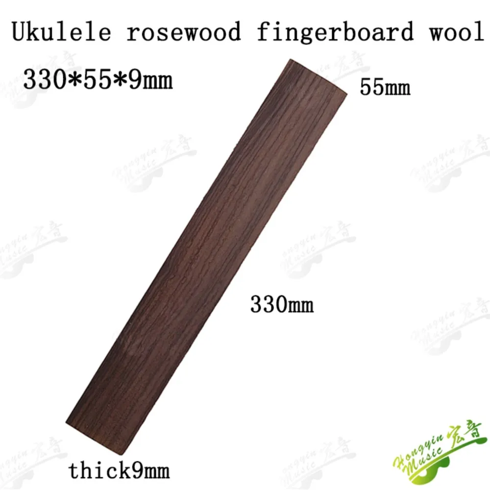 UKLL Guitar FingerBoard Ebony Wenge Rose Padauk Ziricote Maple Cocobollo Katalox Granadillo Fretboard 330*55*9mm HUATOOL view 5