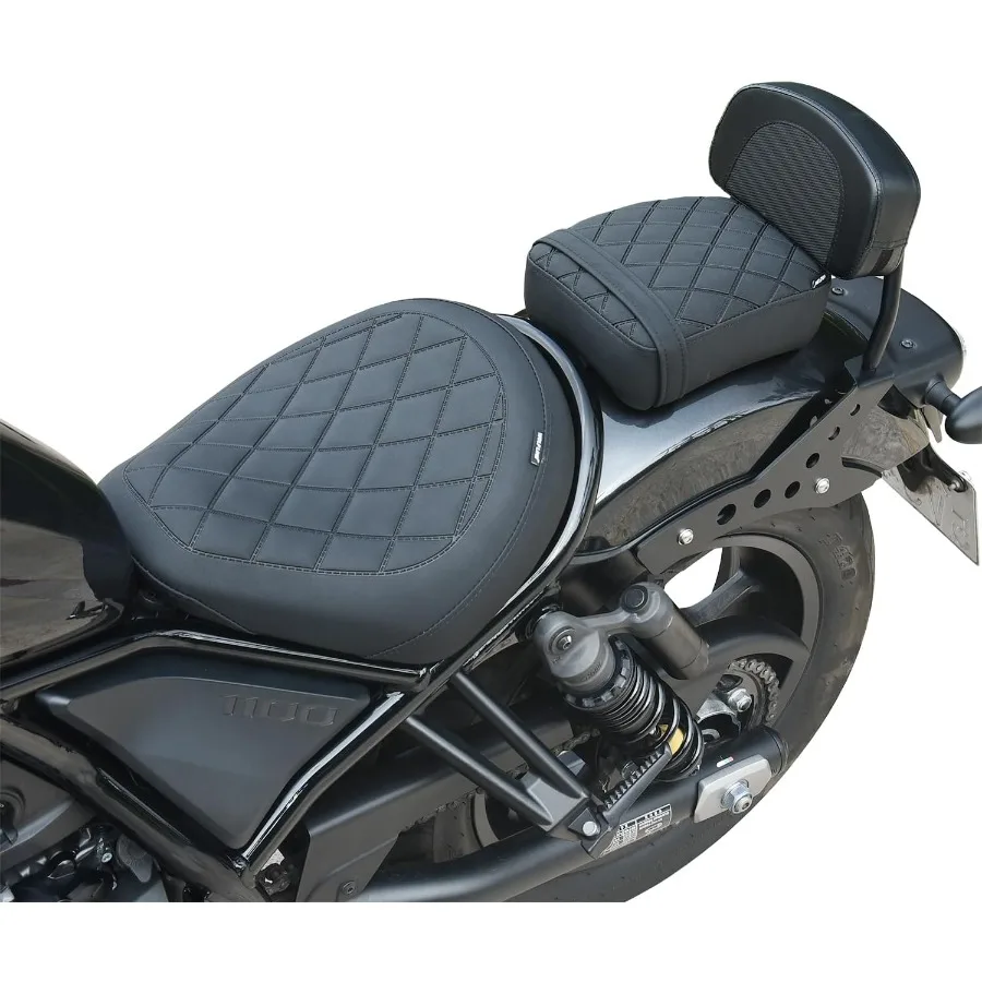 

Motorcycle Front Rear Comfort Seat Fit for Rebel 1100 DCT CMX1100 CM1100 2021 2022 2023 2024 2025 Rider Solo Saddle Passenger B