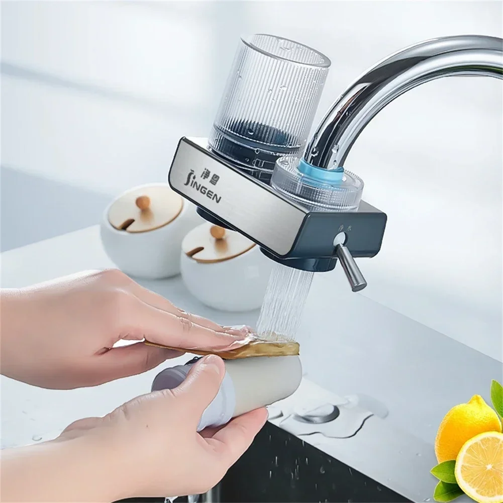 1set Faucet Tap Water Purifier Physical Filtering For Home Kictchen Element Removable Washable Filter Water Purifier Aerator