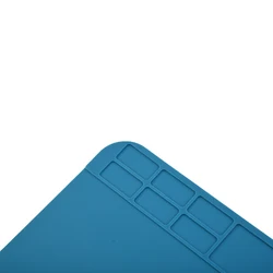 Estera de reparación de soldadura de silicona con aislamiento térmico antiestático, almohadilla de escritorio de trabajo de PC de teléfono, estera de mesa impermeable de alta temperatura, 30x20cm