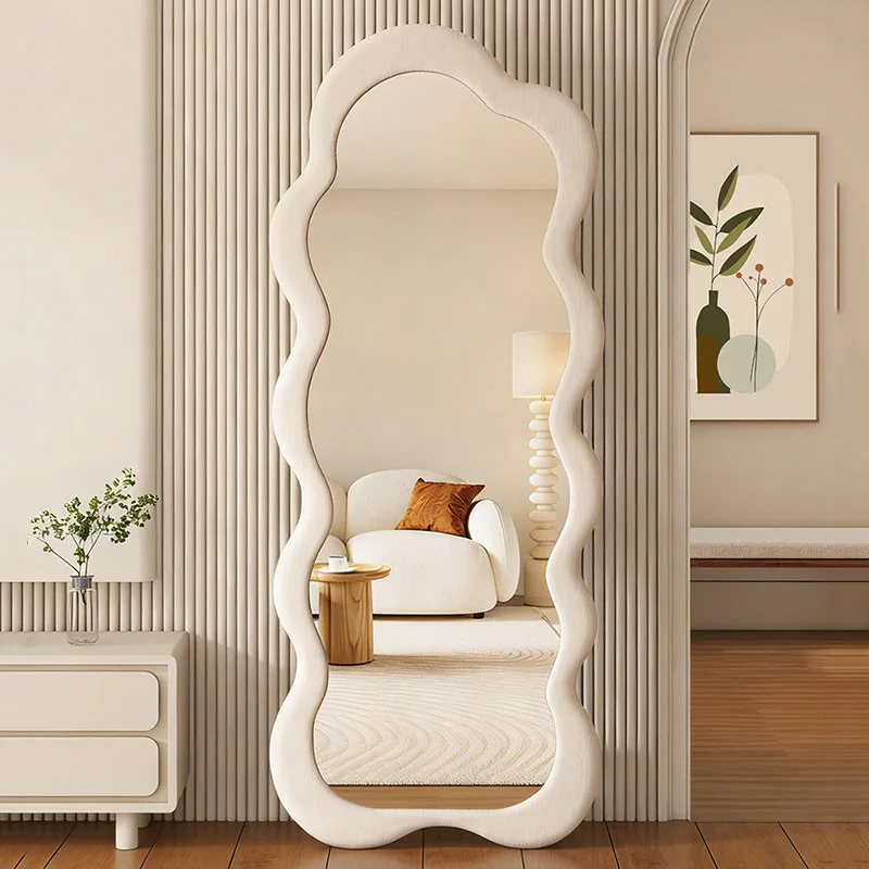 Xenomorph Floor Mirror Funky Bathroom Bedroom Luxury Girls Standing Full Body Mirror Moving Espelhos Living Room Decorations