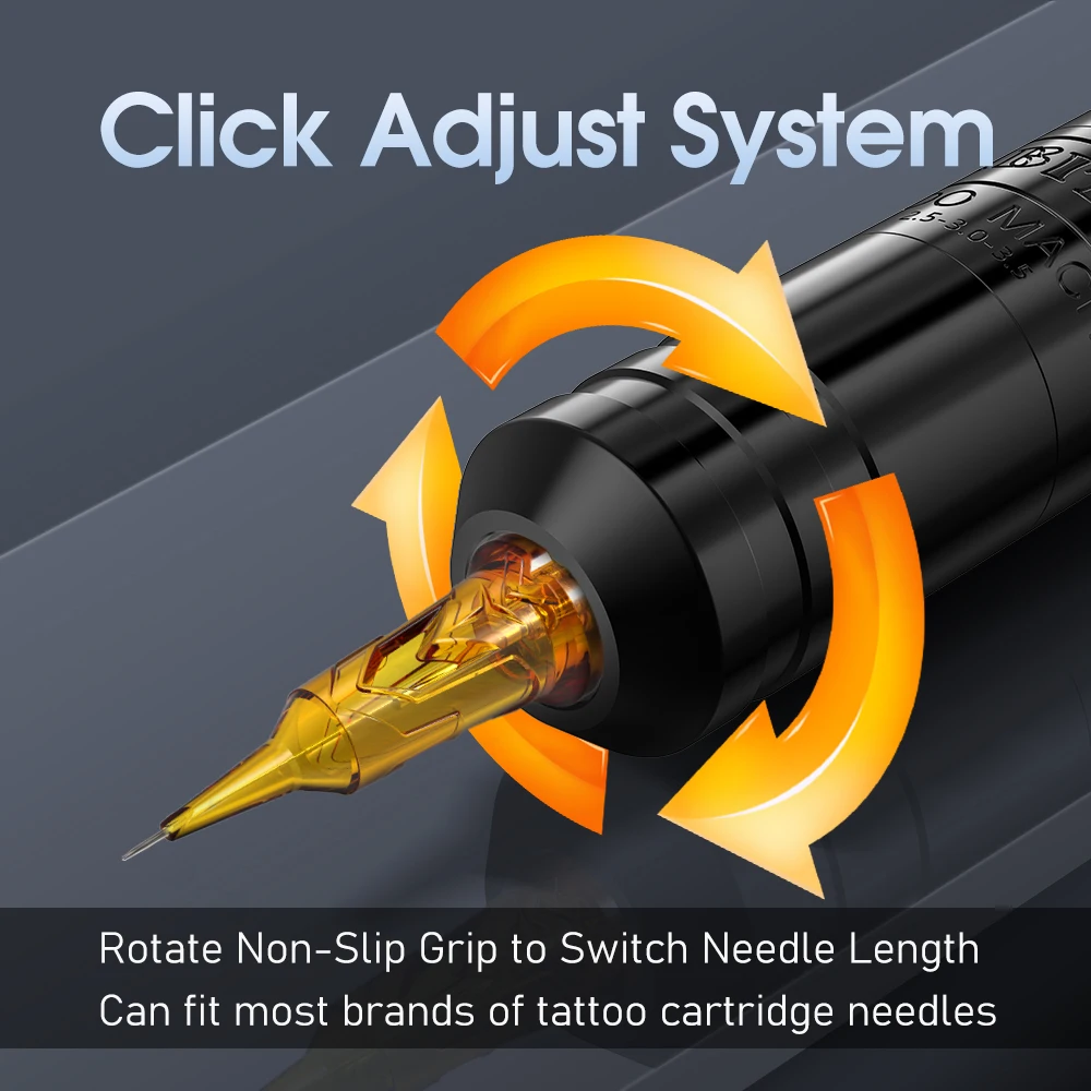 Ambition Torped 2 Rotary Tattoo Pen Stroke 2.5-3.0-3.5mm Machine Wireless Kuark Battery Powerful Brushless Motor With RCA Cord