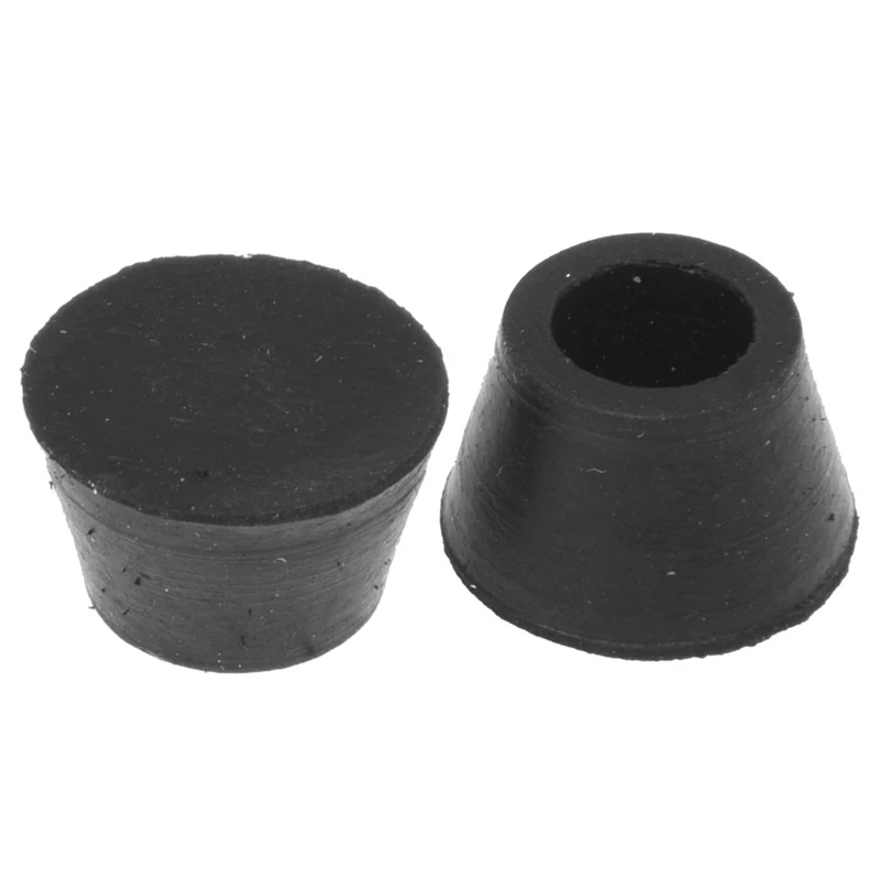 DT20 40PCS Black Rubber Furniture Leg End Caps 16mm Dia Chair Couch Table Foot Pad Protector