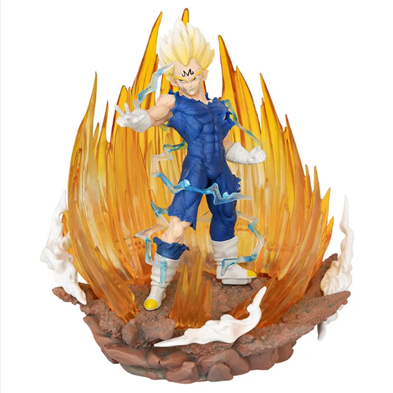 

15cm Dragon Ball Z Anime Figure Vegeta GK Pvc Statue Model With Light Collectible Ornament Manga Periphery Christmas Toy Present