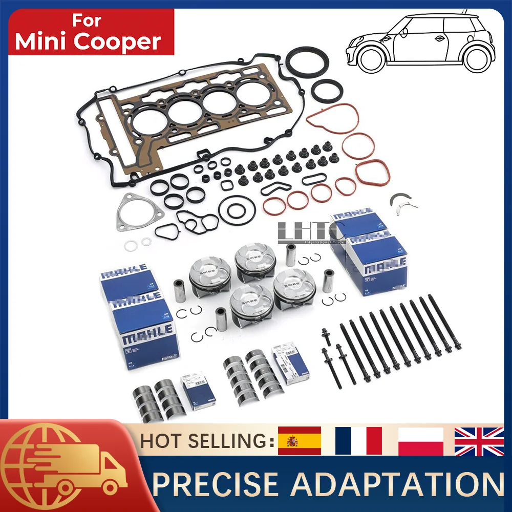 

1 комплект комплекта для ремонта двигателя Ø77 мм CR11:1, для BMW 118i 316i MINI Cooper S R55 R56 R60 N13 N18 1,6T 11257601181
