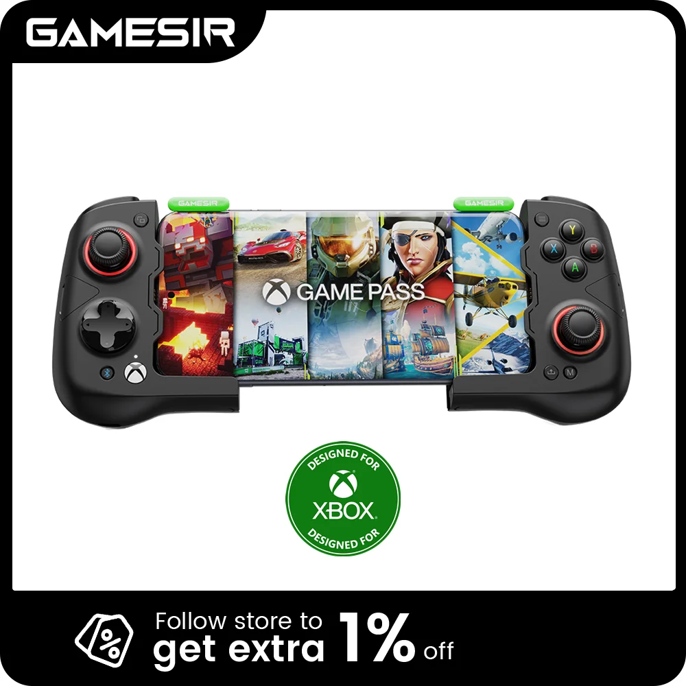 

GameSir X4 Aileron Xbox Gaming Gamepad Hall Effect Joystick Mobile Phone Controllers for Xbox Game Pass, STADIA, GeForce Now