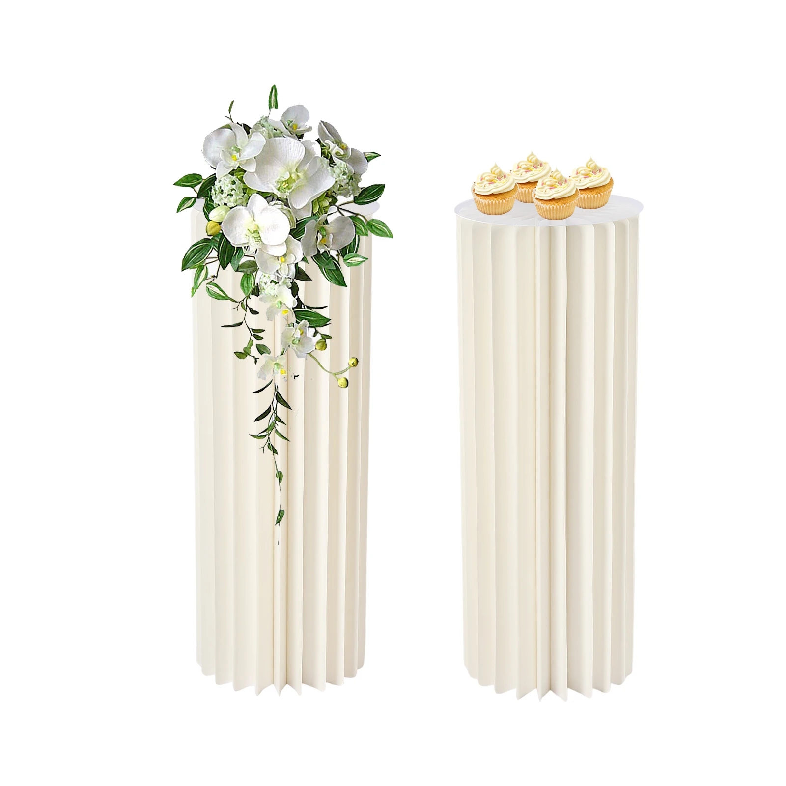 80cm Wedding Centerpieces Cardboard Vases - 2 Pcs 31.5in Tall Flower Vase Flowers Stand