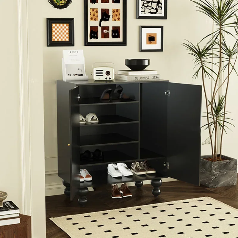 مقاوم للماء خزانة خذاء بيضاء تصميم جميل غرفة المعيشة رف الأحذية المنظم توفير المساحة Gabinetes De Zapatos أثاث المنزل #5