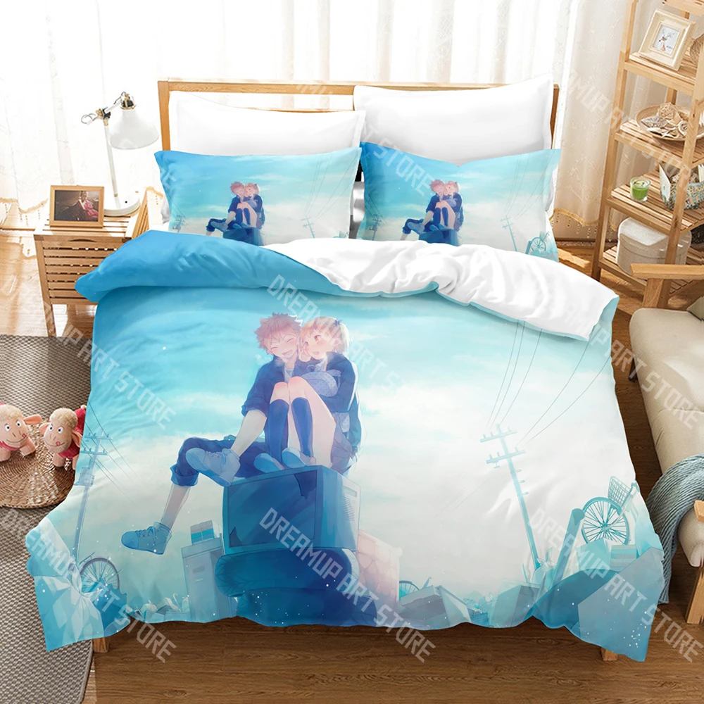 

Fashion Anime Haikyuu Volleyball 2_3pcs Bedding Sets Duvet Cover Set With Pillowcase Twin Full Queen King Bedclothes Bed Linen