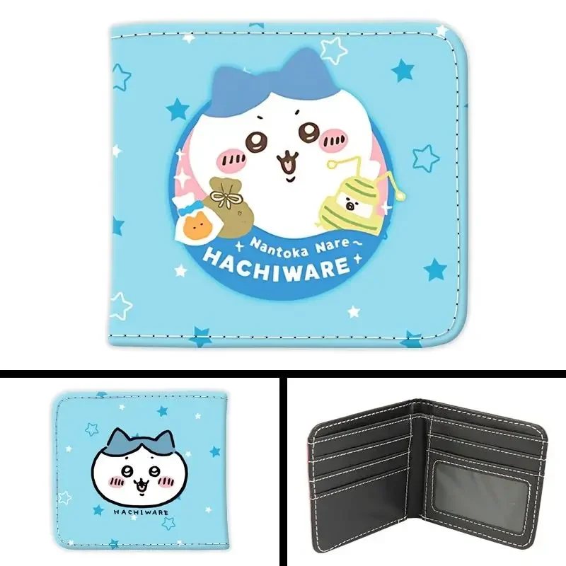Cute Chiikawa Usagi Wallet Thick PU Material Drop Resistant Wear Resistant Portable Multi Card Slots for Coins Cards ID Card