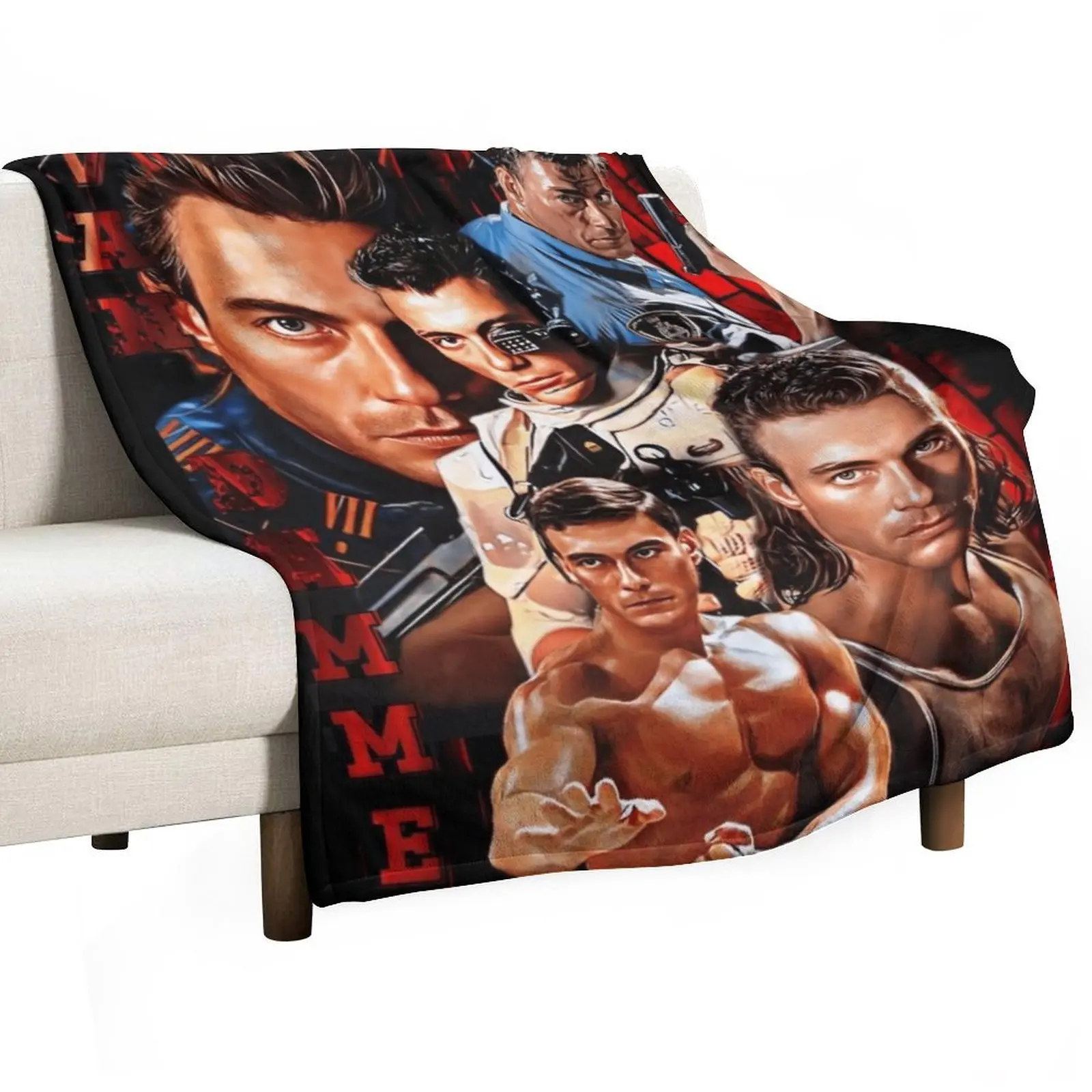 Jean Claude Van Damme Throw Blanket Picnic Luxury manga Blankets