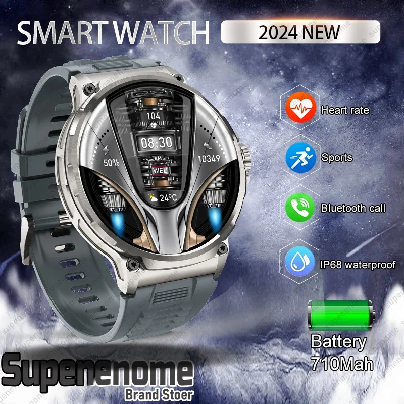 New GPS track 1.85-inch ultra HD Smartwatch, HD Bluetooth Call,710 mAh Large Battery,Heart Rate Monitor,400+ Dial,For Huawei IOS