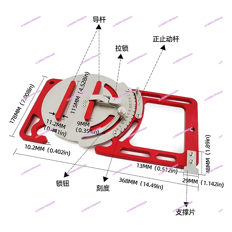 Woodworking Square Adjustable Guide Rail, Electric Circular Saw, Rail Cutting and Carving Machine, Board Opening Auxiliary Rail