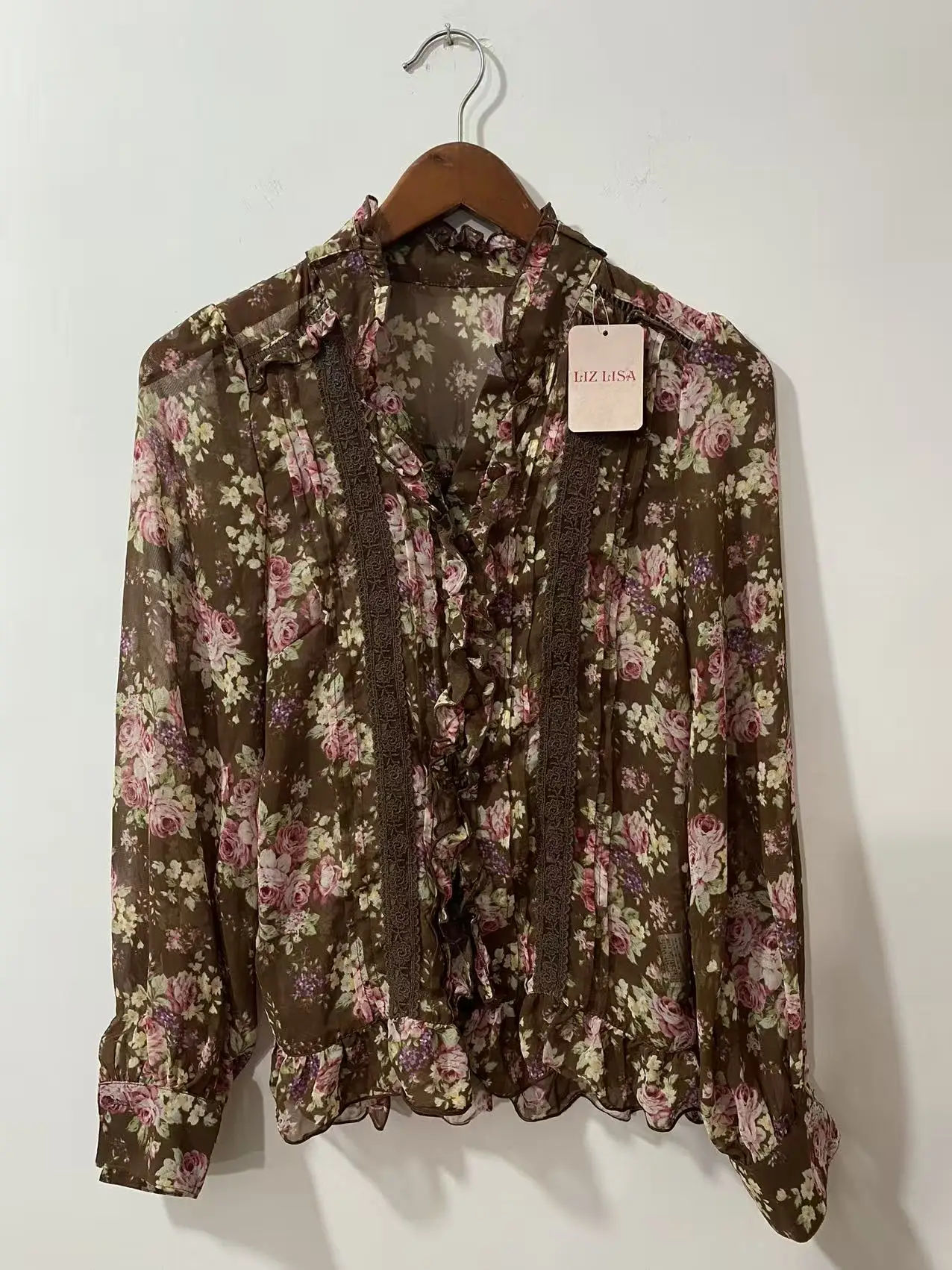 Brown Chiffon Flower