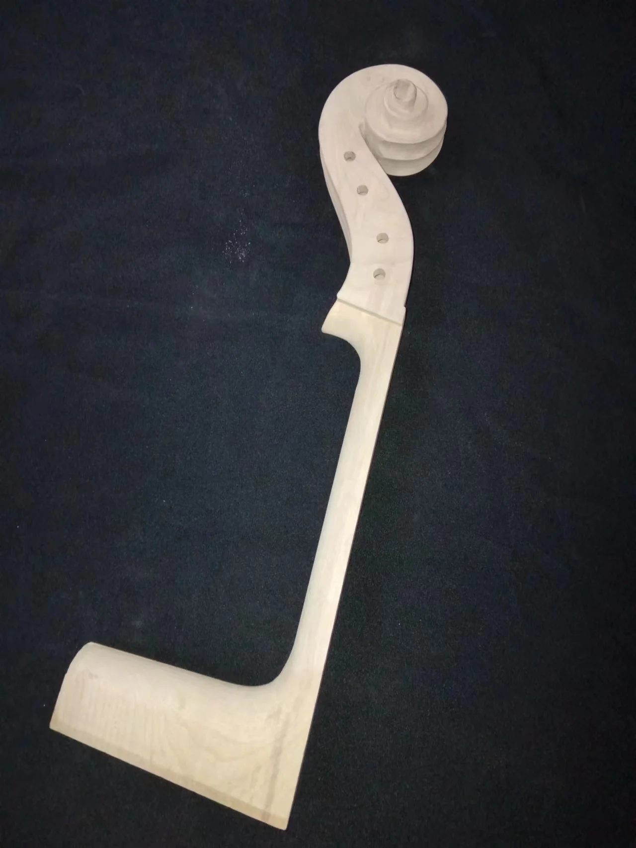 1PC Student Grade Cello Neck Unfinished 4/4 Maple Cello Head