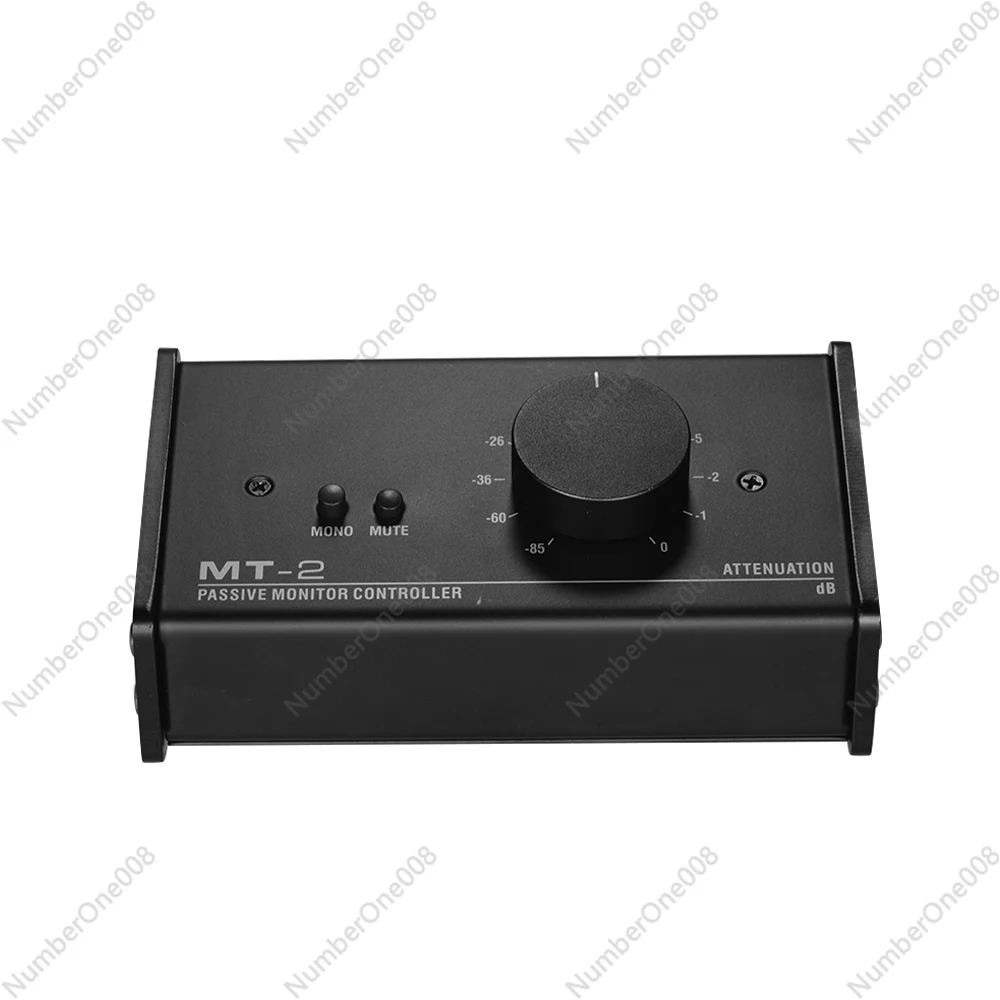 MT-2 Passive Monitor Controller Audio with XLR 3.5mm Inputs Outputs Supports Attenuation Control Mute Function Tools Stage Audio