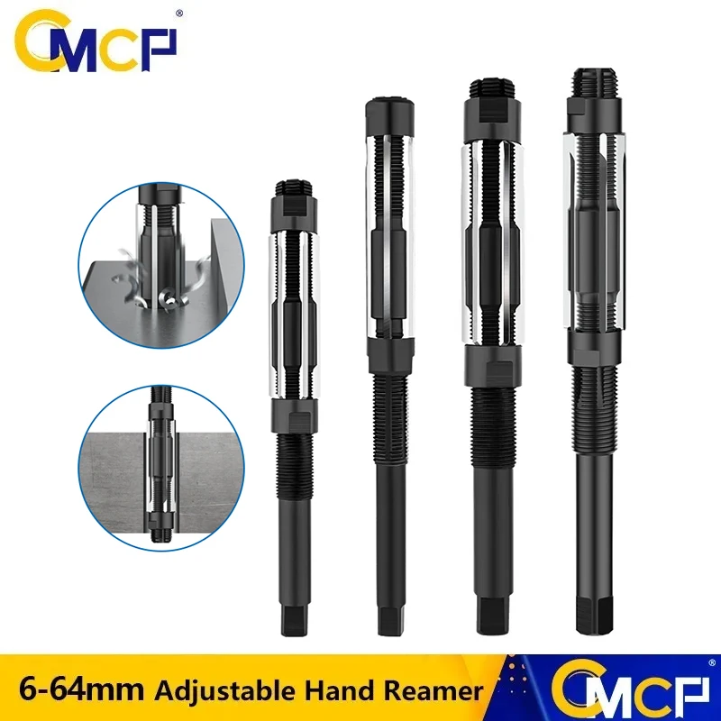CMCP 6-64mm regulowany ręcznie rozwiertak narzędzia do cięcia maszynowego 6 7 8 9 10 11 12 13 15 17 19 21 23 26 29 30mm HSS zakres wielkości rozwiertak