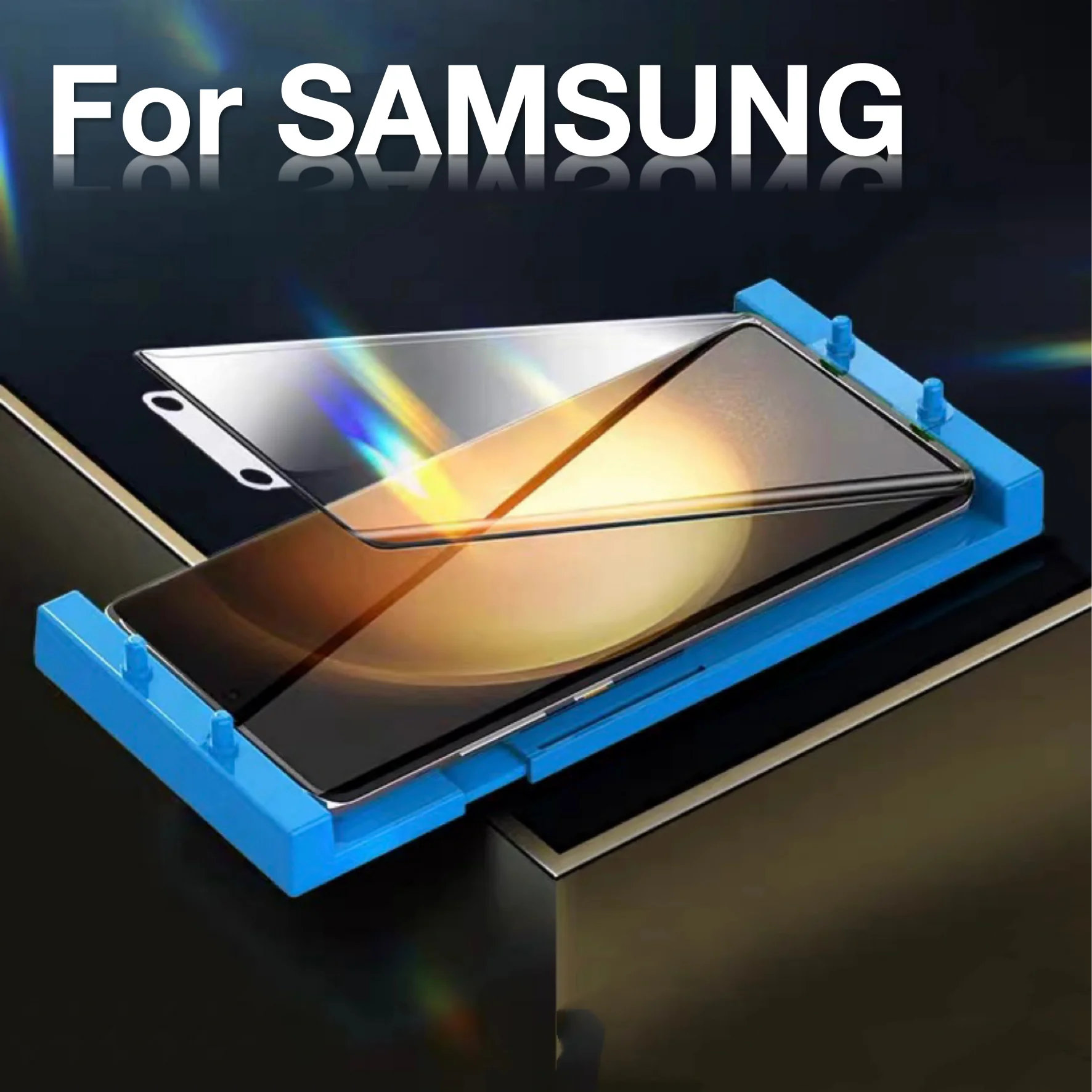 for Samsung Galaxy S22 Ultra S23 S21 S20 S10 S9 PLUS Glass Explosion-proof Screen Protector Protective with Install Kit