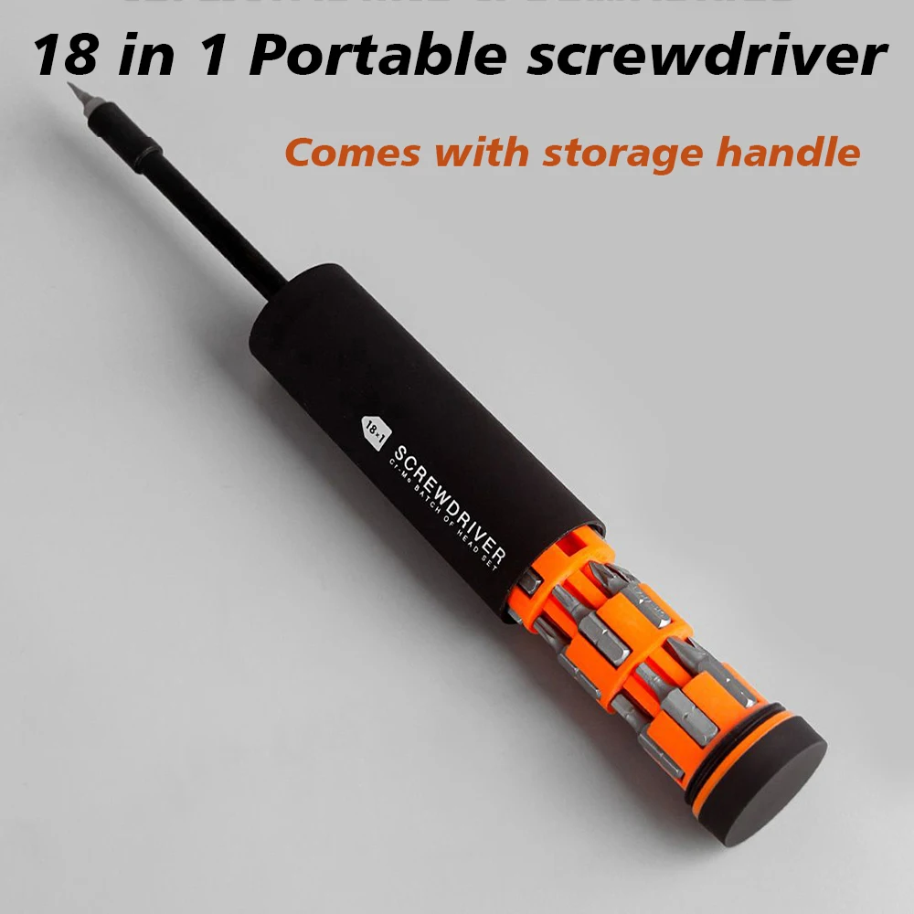 

18 in 1 screwdriver set multi-functional cross hexagonal plum blossom screwdriver Magnetic screwdriver with storage handle