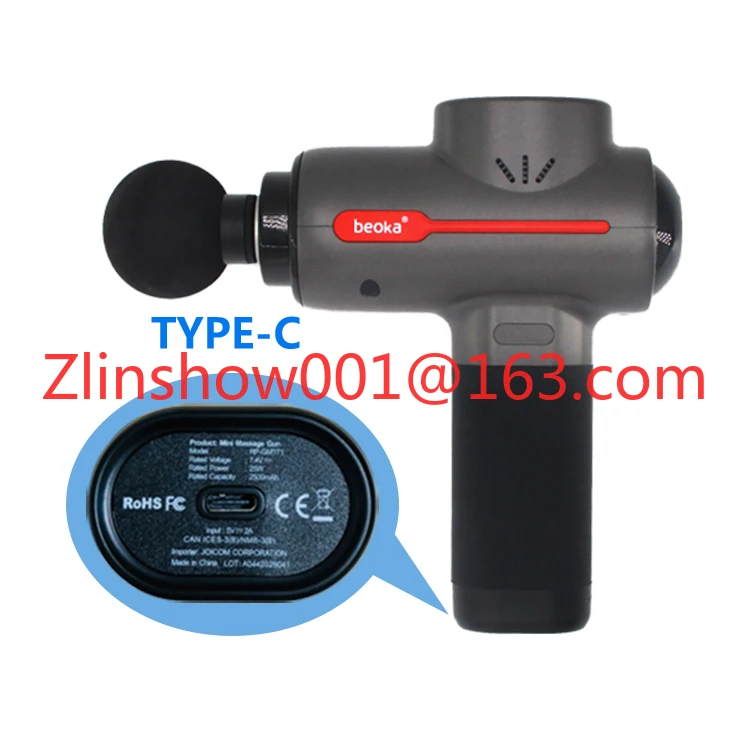 Ручной портативный мини-массажный пистолет для тела, ударная вибрация, карман для глубоких тканей, облегчение мышц, массажная головка с подогревом