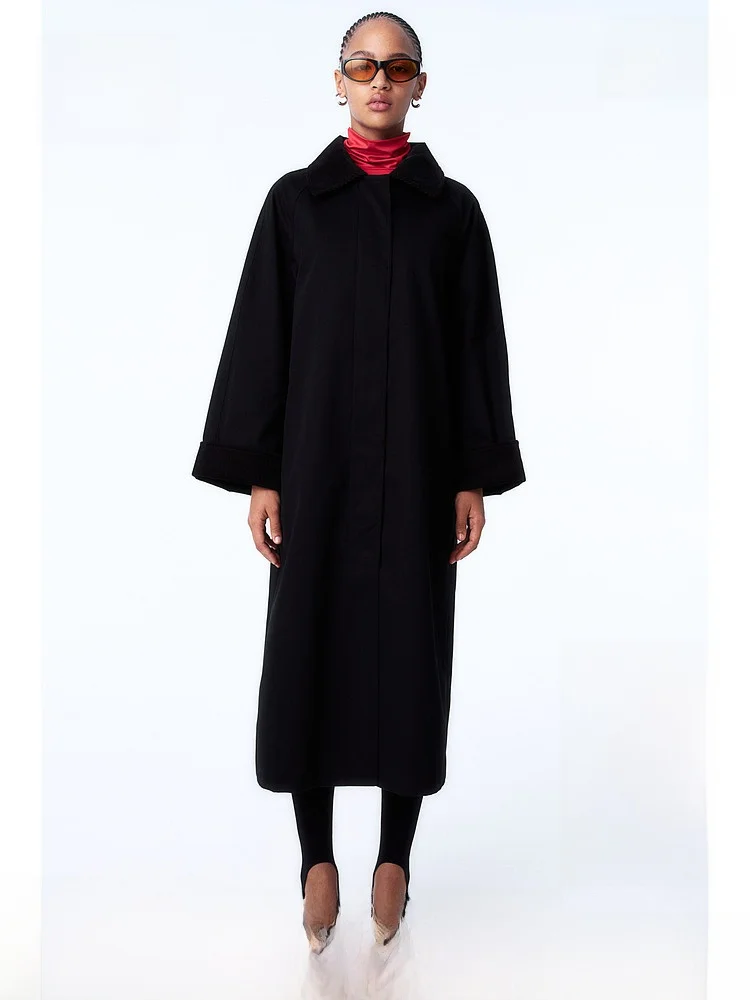 

H & M женское зимнее твидовое хлопковое пальто 248092, классическая женская шерстяная верхняя одежда Sli из чистого хлопка, осень