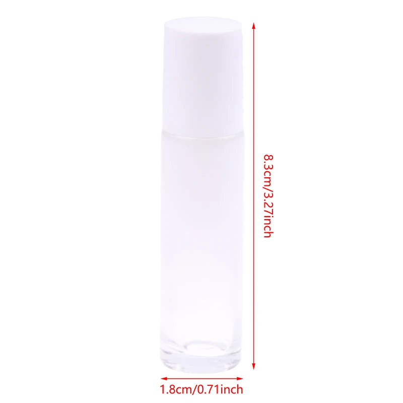 Glass Roll On Bottles 10ml Gradient Color Empty Bottle Roller Ball Bottle For Essential Oil Travel