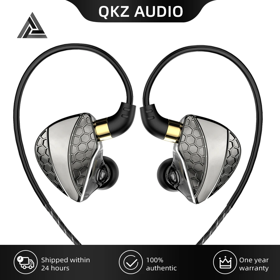 Original QKZ Hi6T Dynamic Earphones Hi-Res HiFi Stereo Surround Music Headsets With Mic In-Ear Sport Game Live Streaming Earbuds