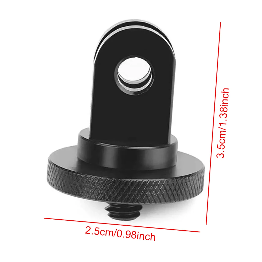 5 pezzi in lega di alluminio 1/4 vite adattatore per treppiede per fotocamera adattatore convertitore per montaggio su treppiede per GoPro Hero/Sony/Insta360 X3 Action Camera