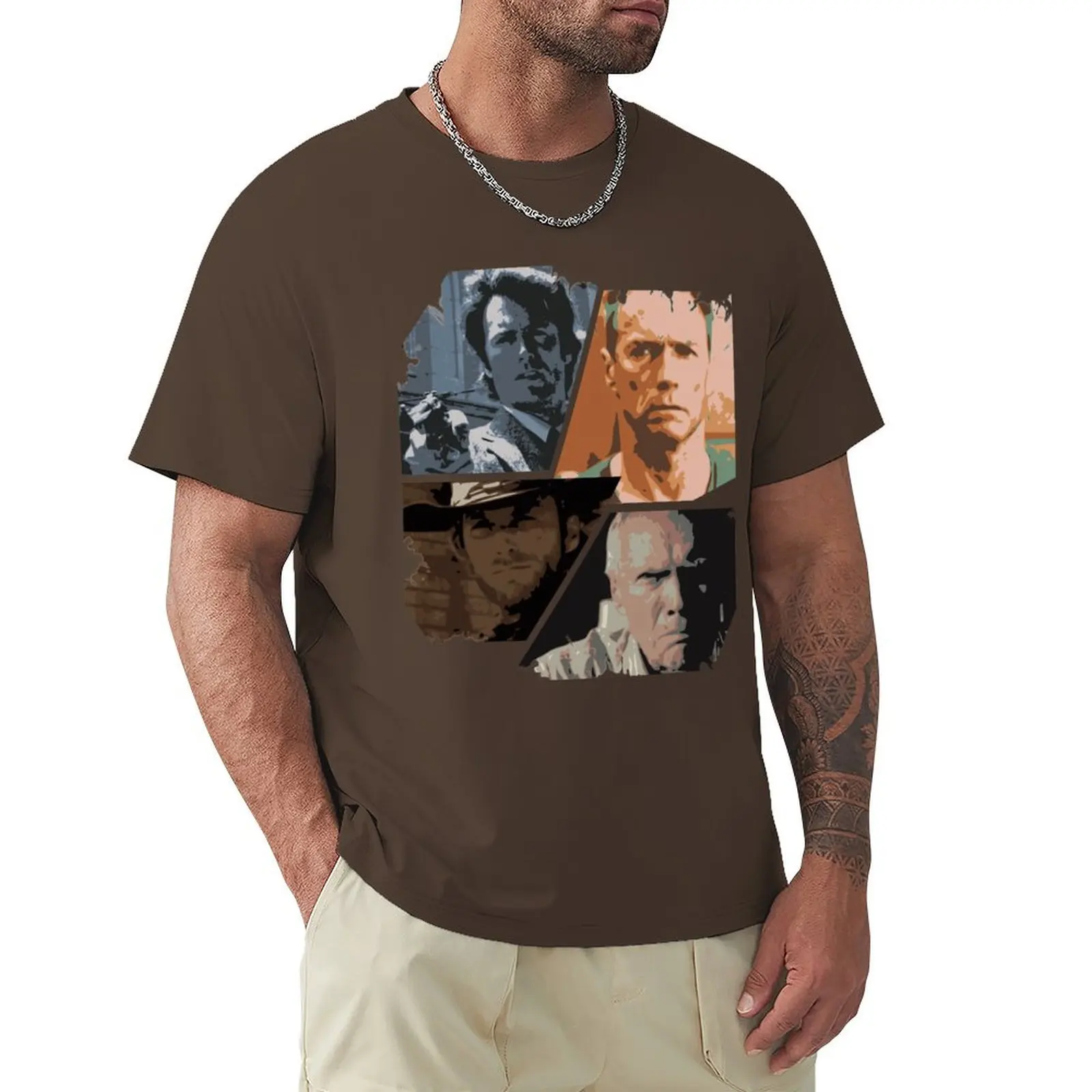 best of Clint Eastwood T-Shirt vintage Blouse aesthetic clothes for a boy mens champion t shirts