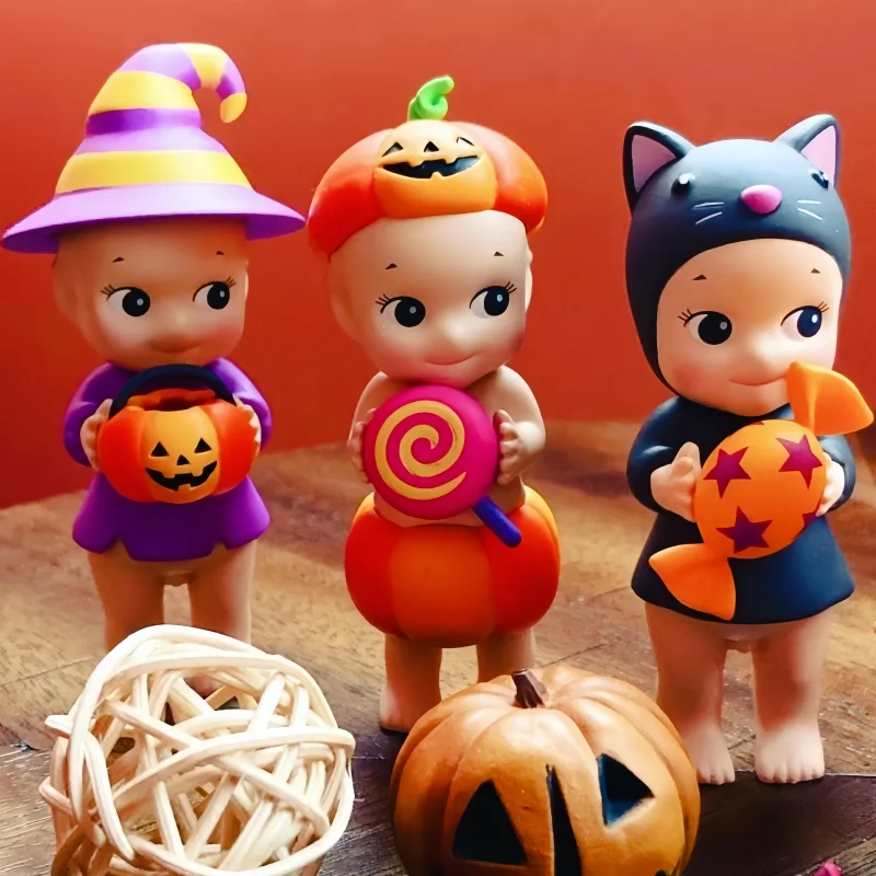 

Лидер продаж 2024, оригинальный Sonny Angel 2021, серия на Хэллоуин, подтверждающие ограниченные издания, слепая коробка, украшения, милая загадочная игрушка-сюрприз