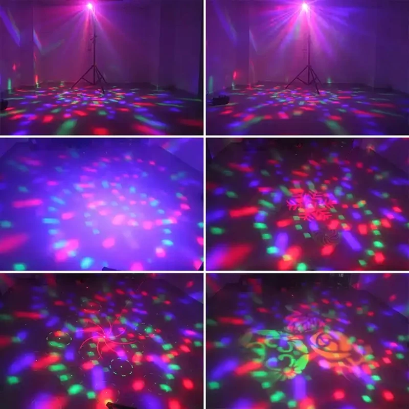 DJ Effect light Remote Control Pattern Dyeing Kaleidoscope Laser Stroboscopic Light dmx512 Light Show Equipment party club bar