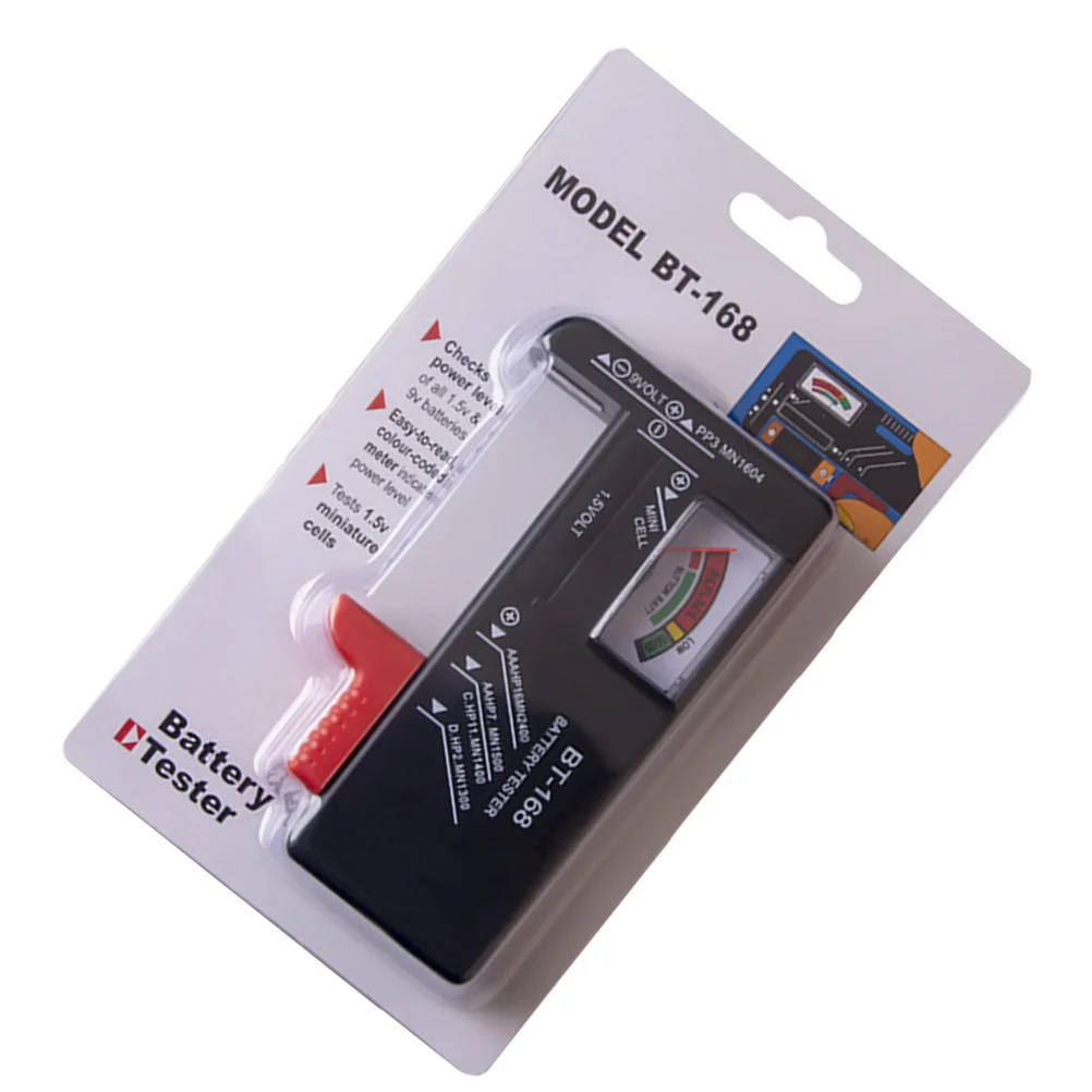 Durable Capacity Tester Universal Checker Aa Aaa 9V Voltage Tester Power Meter for Disposable Button