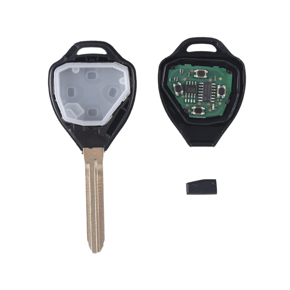 Keyyou 3 Knoppen 4D67 Chip Compleet Remote Key Voor Toyota Rav4 Yaris Venza Scion 2006 2007 2008 2009 2010 HYQ12BBY