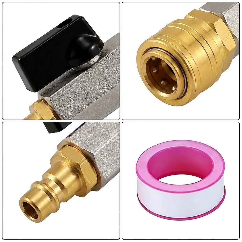 1/4 Inch Compressed Air Shut Valve for Built with Heat Resistant Metal for Long Life in Demanding Environments