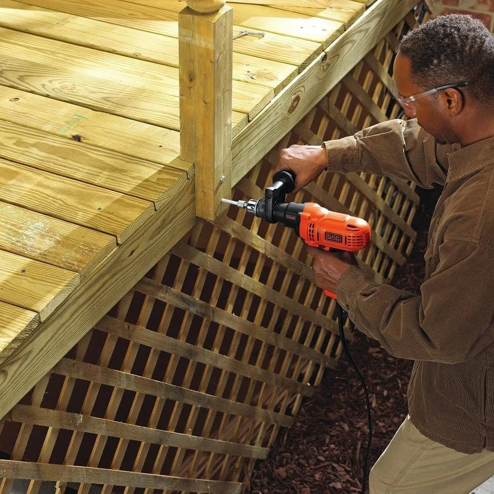 Kit trapano elettrico e avvitatore da 7 A 1/2 pollice con design arancione